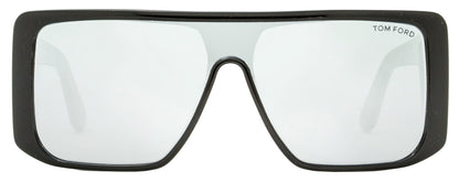 Tom Ford Atticus Sunglasses FT710S 01C Black / Silver Mirror Lens