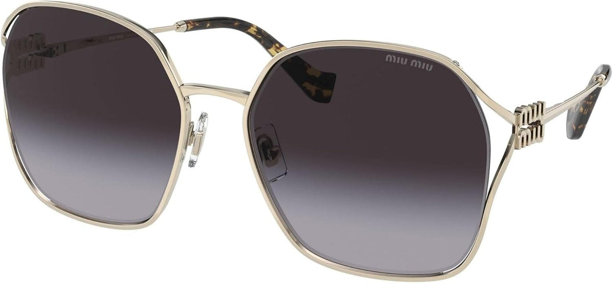 Miu Miu Sunglasses MU 52WS ZVN 5D1 60mm Pale Gold / Grey Gradient Lens