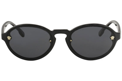 Versace VE4352 GB1/87 Sunglasses 54mm Black-Gold / Grey Lens