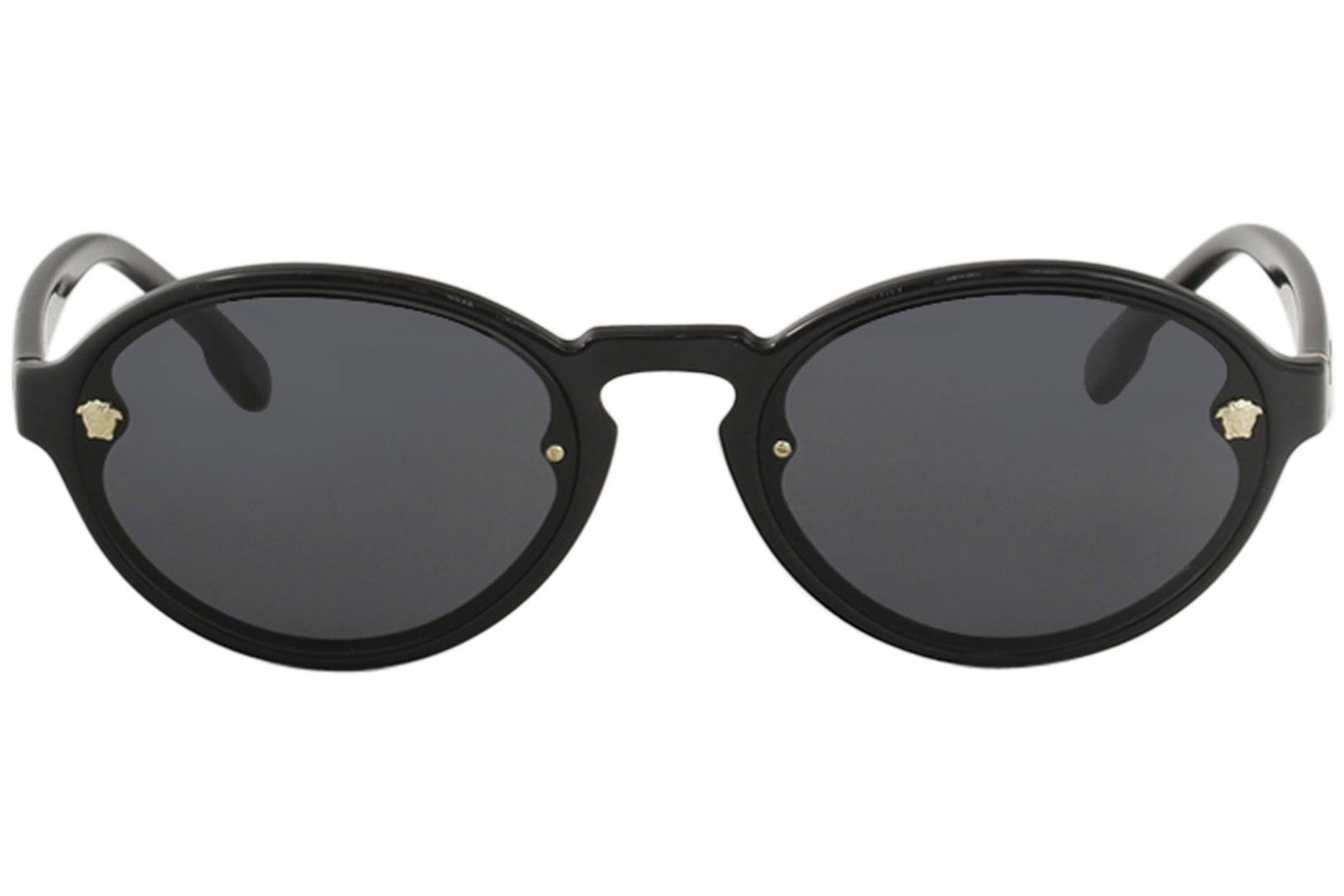 Versace VE4352 GB1/87 Sunglasses 54mm Black-Gold / Grey Lens