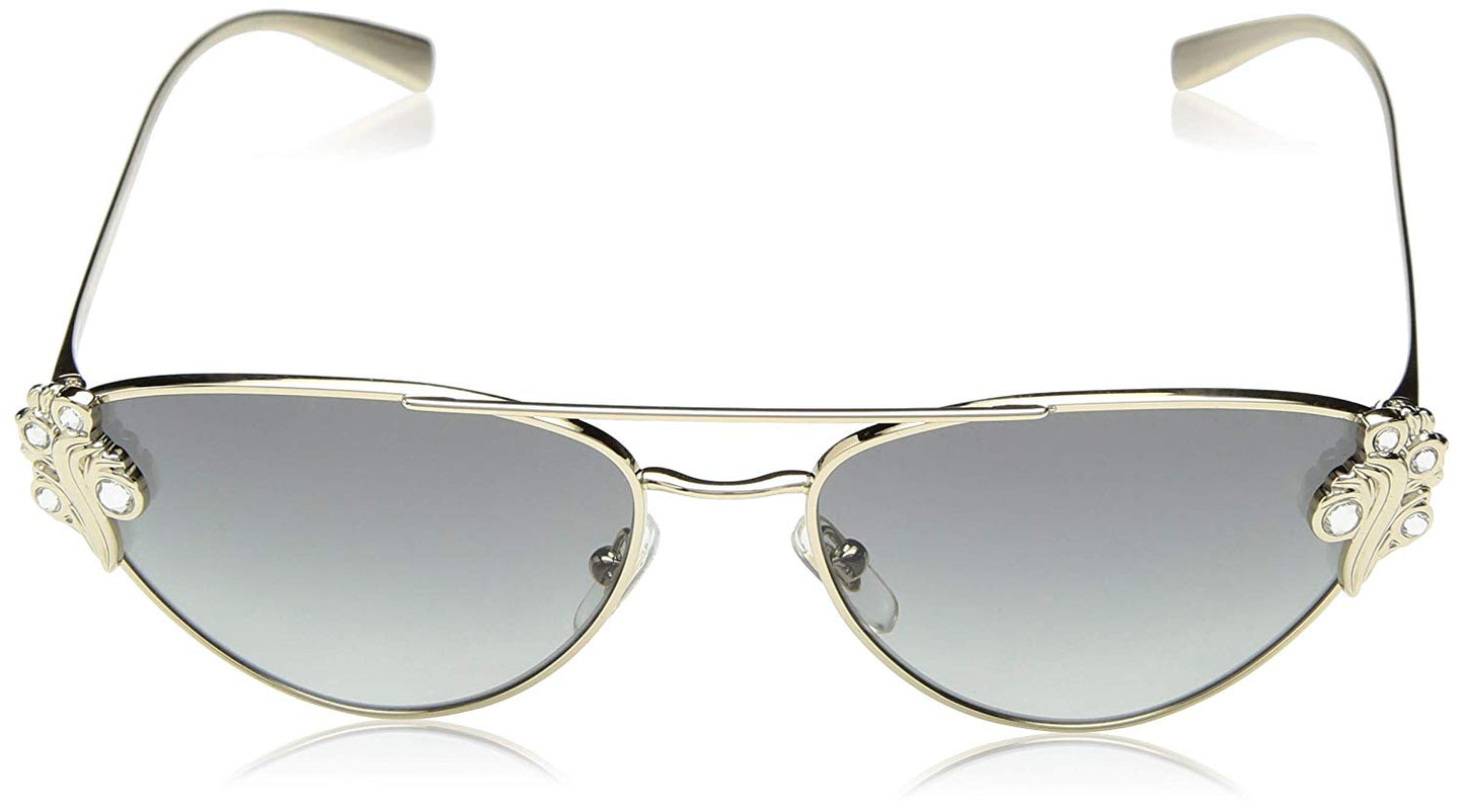 Versace VE2195B 125211 Sunglasses 56mm Pale Gold / Grey Gradient Lens