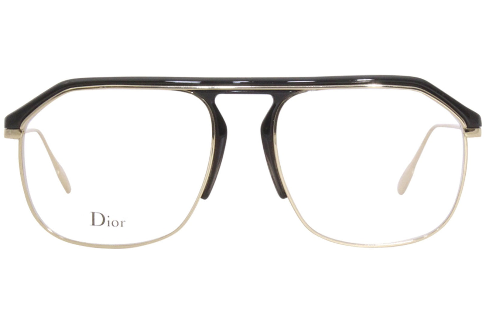 Dior Homme DIORSTELLAIREV U76 Eyeglasses 54mm Black Gold / Clear Demo Lens