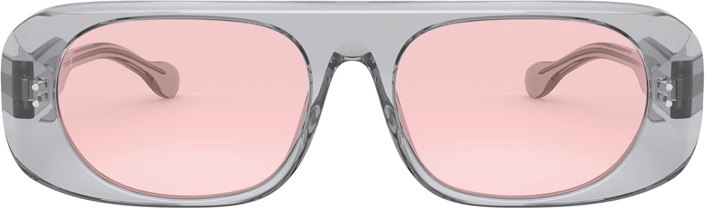 Burberry BE4322 38825 Sunglasses 61mm Transparent Grey / Pink Solid Lens
