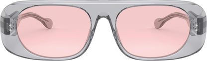 Burberry BE4322 38825 Sunglasses 61mm Transparent Grey / Pink Solid Lens