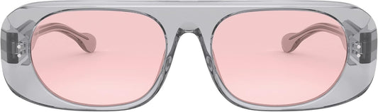 Burberry BE4322 38825 Sunglasses 61mm Transparent Grey / Pink Solid Lens