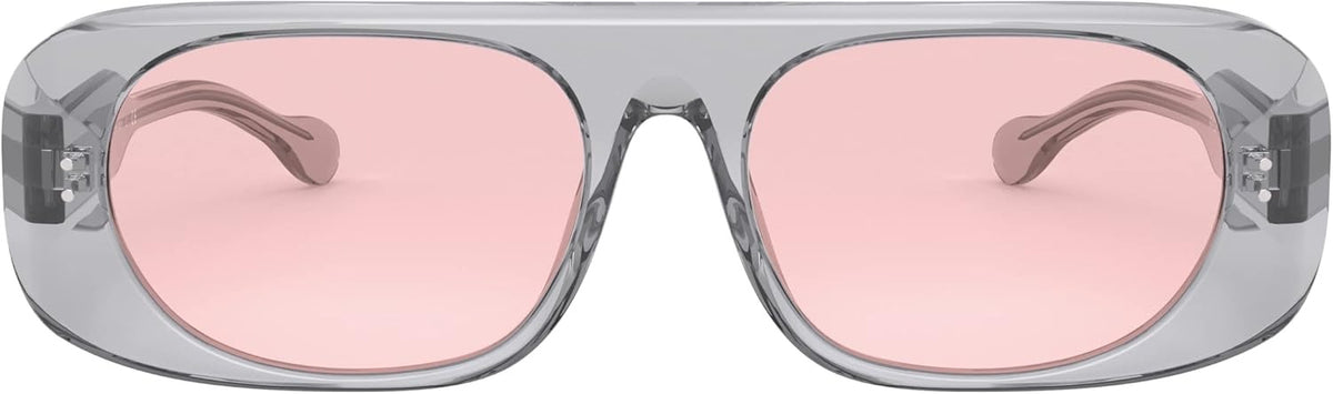 Burberry BE4322 38825 Sunglasses 61mm Transparent Grey / Pink Solid Lens