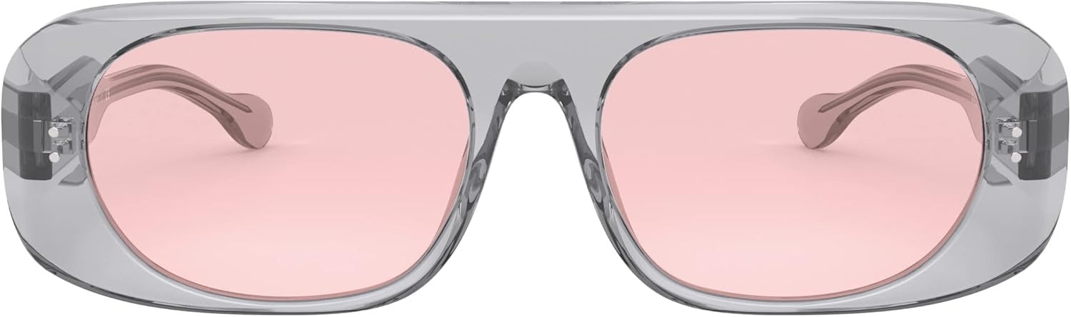 Burberry BE4322 38825 Sunglasses 61mm Transparent Grey / Pink Solid Lens