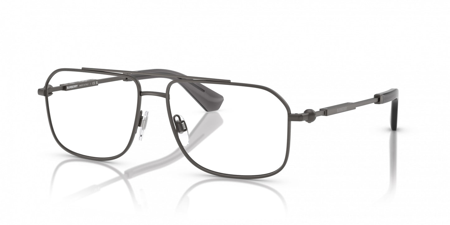 Burberry BE1391 1316 Rectangle Eyeglasses 58mm Grey / Clear Demo Lens