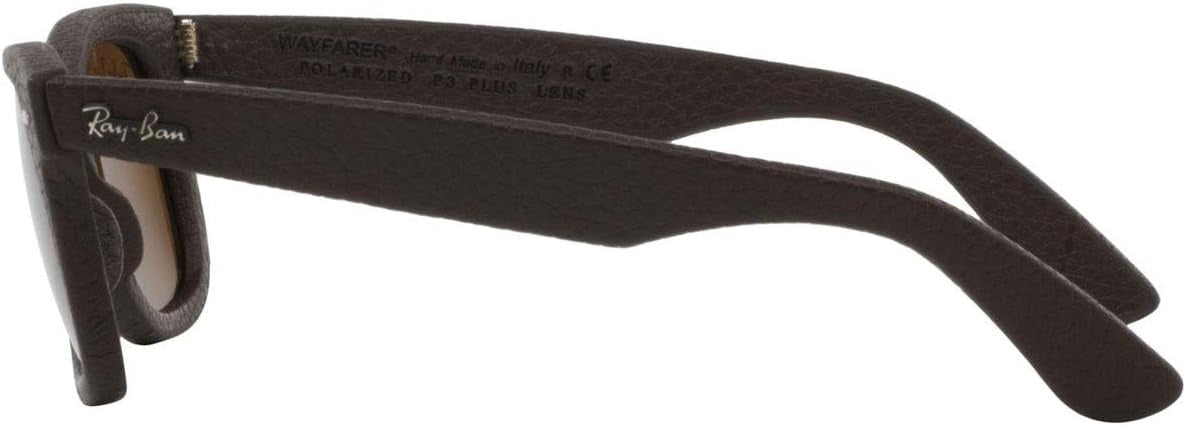 Ray-Ban RB2140QM 1153N6 Sunglasses 50mm Leather Brown / Brown Polarized Lens