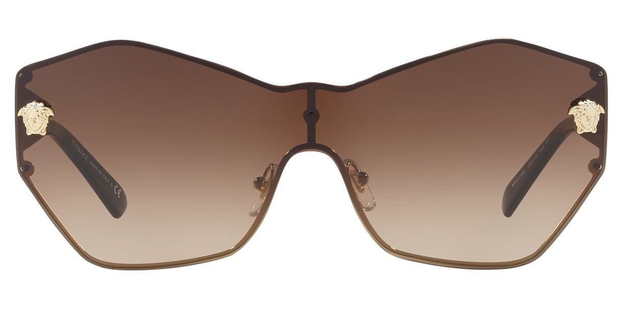 Versace VE2182 125213 Sunglasses Pale Gold / Brown Gradient Lens