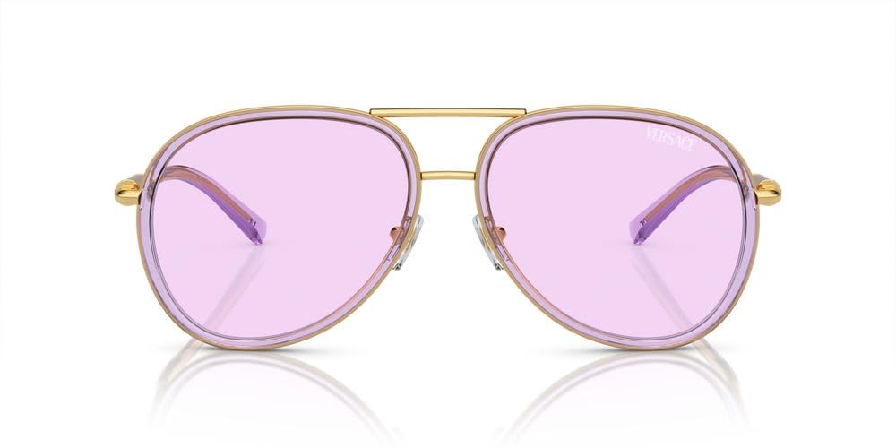 Versace Sunglasses VE2260 10021A 60mm Lilac Transparent / Light Violet Lens