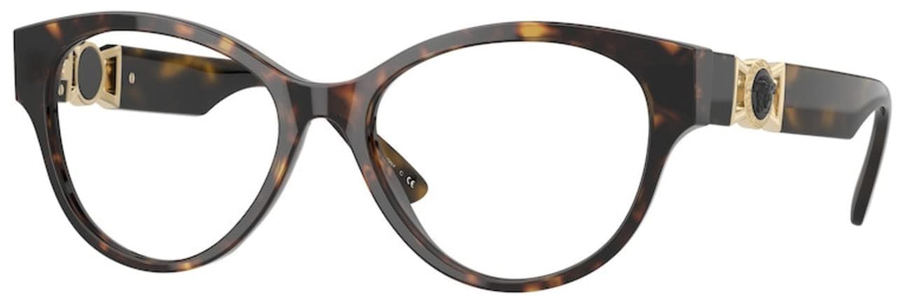 Versace Eyeglasses VE3313F 108 54mm Havana / Demo Lens