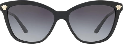 Versace VE4313 GB1/8G 57mm Butterfly Sunglasses Black/Gray Gradient Lens