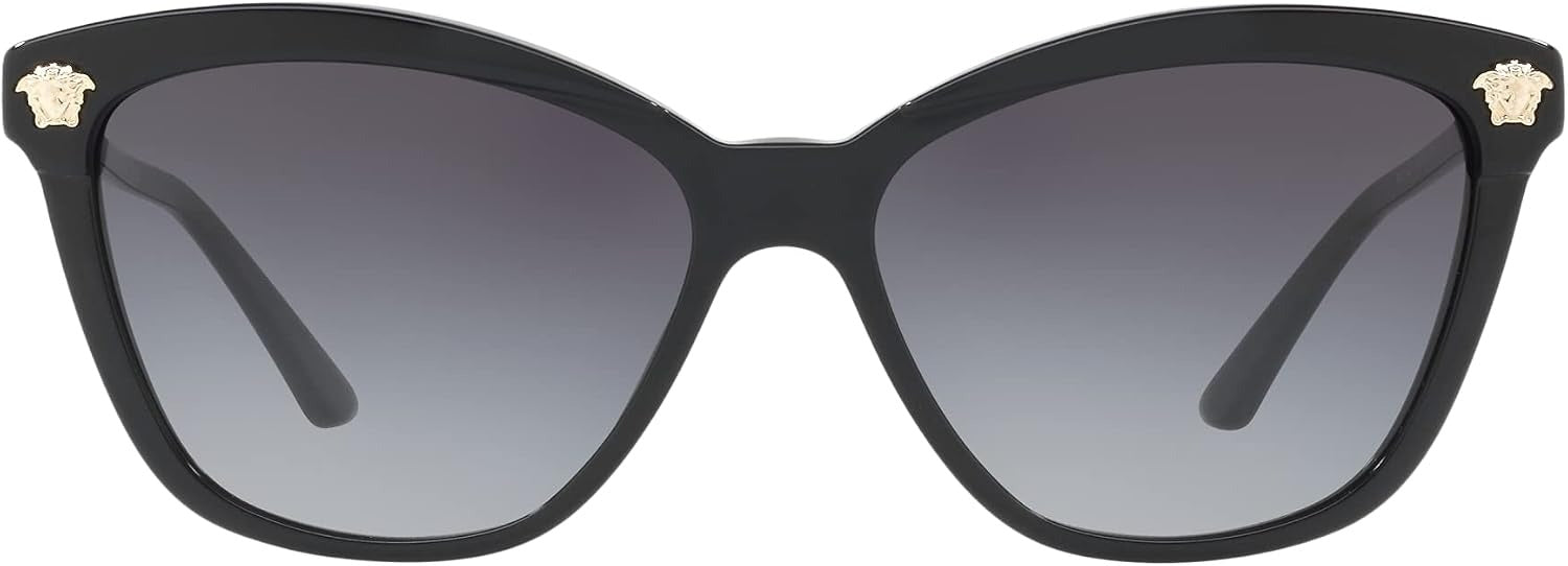 Versace VE4313 GB1/8G 57mm Butterfly Sunglasses Black/Gray Gradient Lens