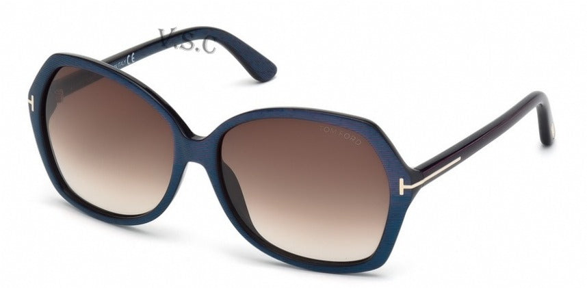 Tom Ford Carola Sunglasses TF328 83F 60mm Violet / Brown Gradient Lens (VINTAGE)