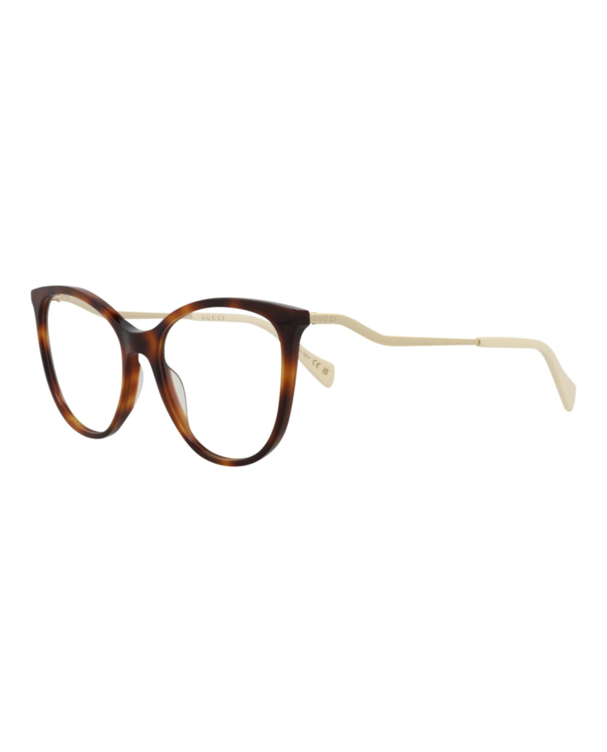Gucci Eyeglasses GG1007O 004 53mm Havana / Demo Lens