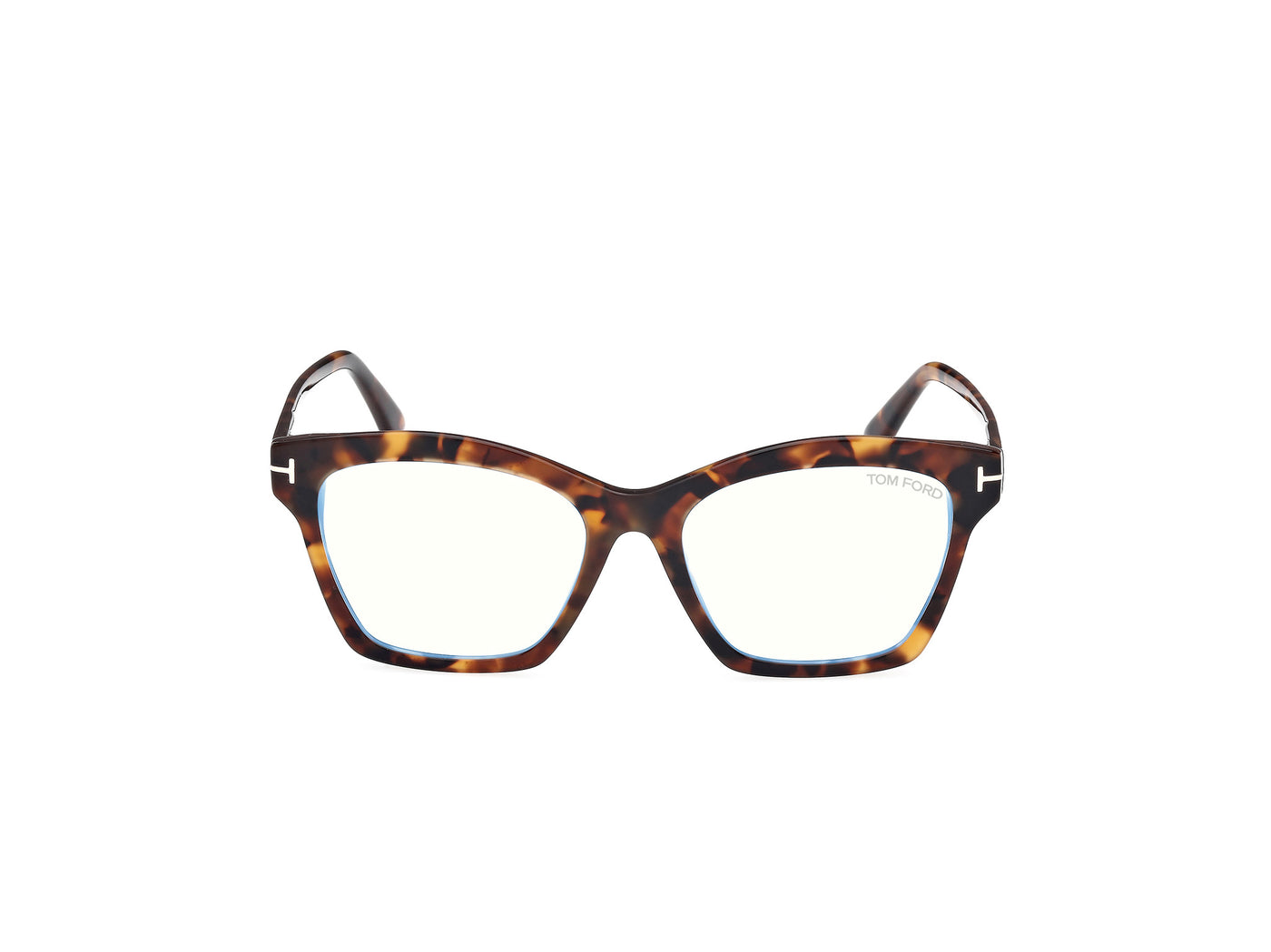 Tom Ford Eyeglasses FT5965-B 052 53mm Havana / Blue Filter Lens