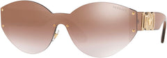 Versace Sunglasses VE2224 5340-6K 46mm Pale Gold / Violet Gradient Mirror Lens