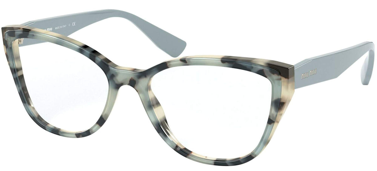 Miu Miu Eyeglasses MU04SV 08D1O1 54mm Beige Havana Top Blue / Demo Lens