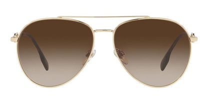 Burberry Sunglasses BE3128 110913 58mm Light Gold / Brown Gradient Lens