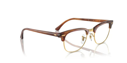 Ray-Ban RX5154 8375 Eyeglasses 51mm Striped Brown / Clear Demo Lens