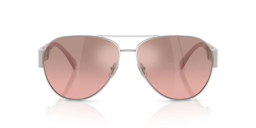 Versace Sunglasses VE2289 10017E 61mm Silver / Pink Mirror Silver Gradient Lens