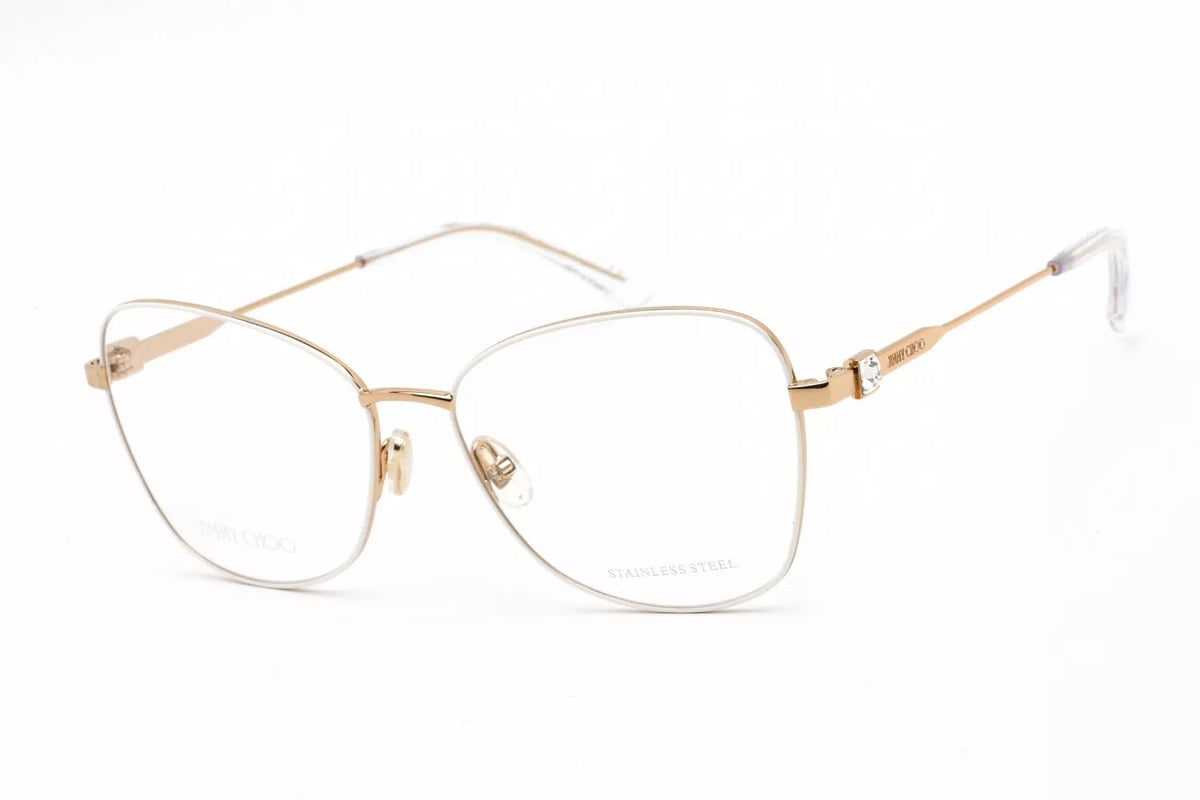 Jimmy Choo Eyeglasses JC304 OIJS 56mm Ivory Gold / Demo Lens