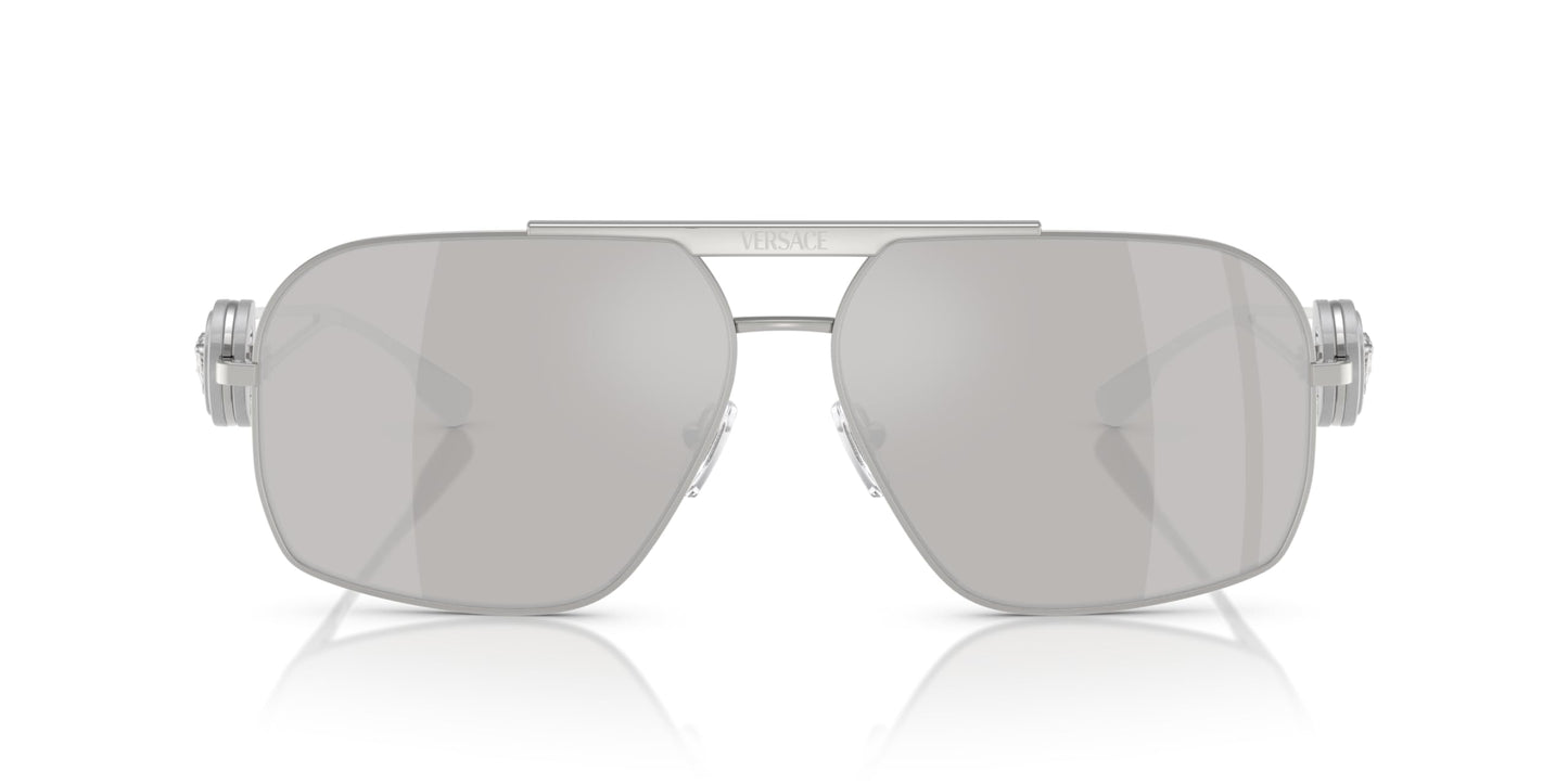 Versace Sunglasses VE2269 10006G 62mm Silver / Light Grey Silver Mirror Lens