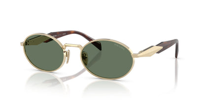 Prada Sunglasses PR 65ZS ZVN 70L 55mm Pale Gold / Dark Green Lens