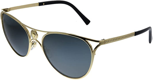Versace Sunglasses VE2237 100287 57mm Gold / Dark Grey Lens
