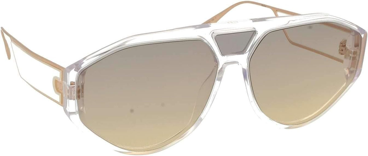 Dior Sunglasses DIORCLAN1 900-1I 61mm Crystal / Gold Lens