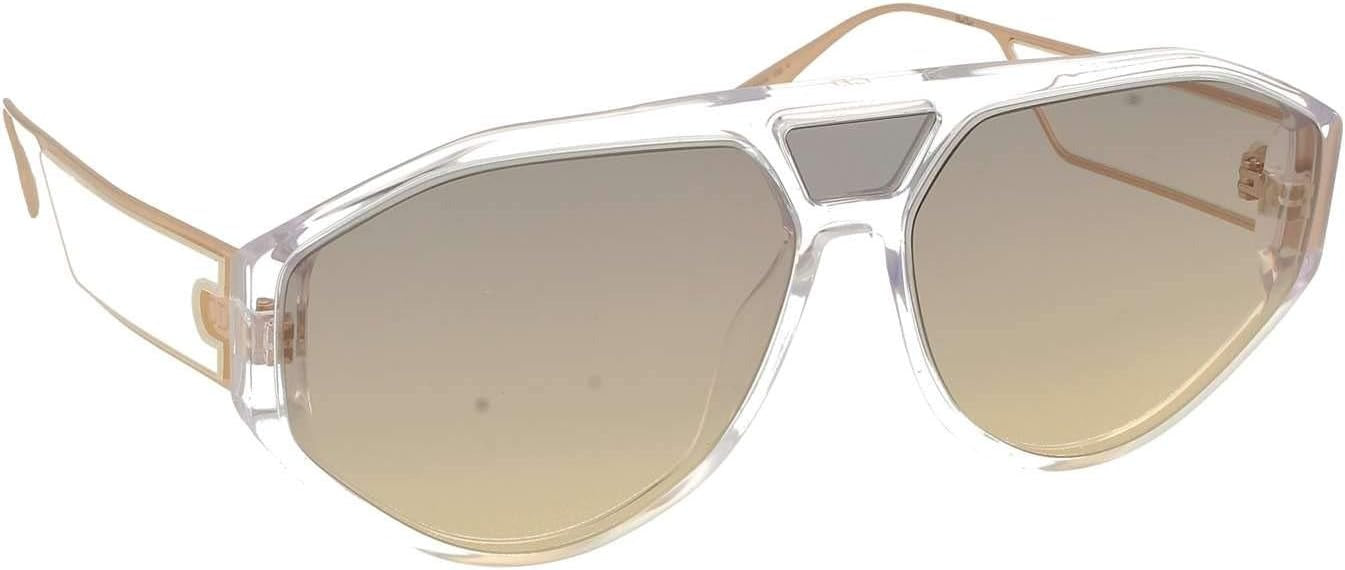 Dior Sunglasses DIORCLAN1 900-1I 61mm Crystal / Gold Lens