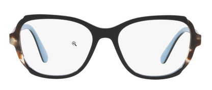Prada Eyeglasses PR03VV KHR1O1 54mm Top Black On Azure / Demo Lens