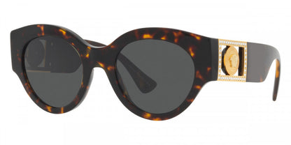 Versace Sunglasses VE4438BF 10887 52mm Dark Havana / Dark Grey Lens