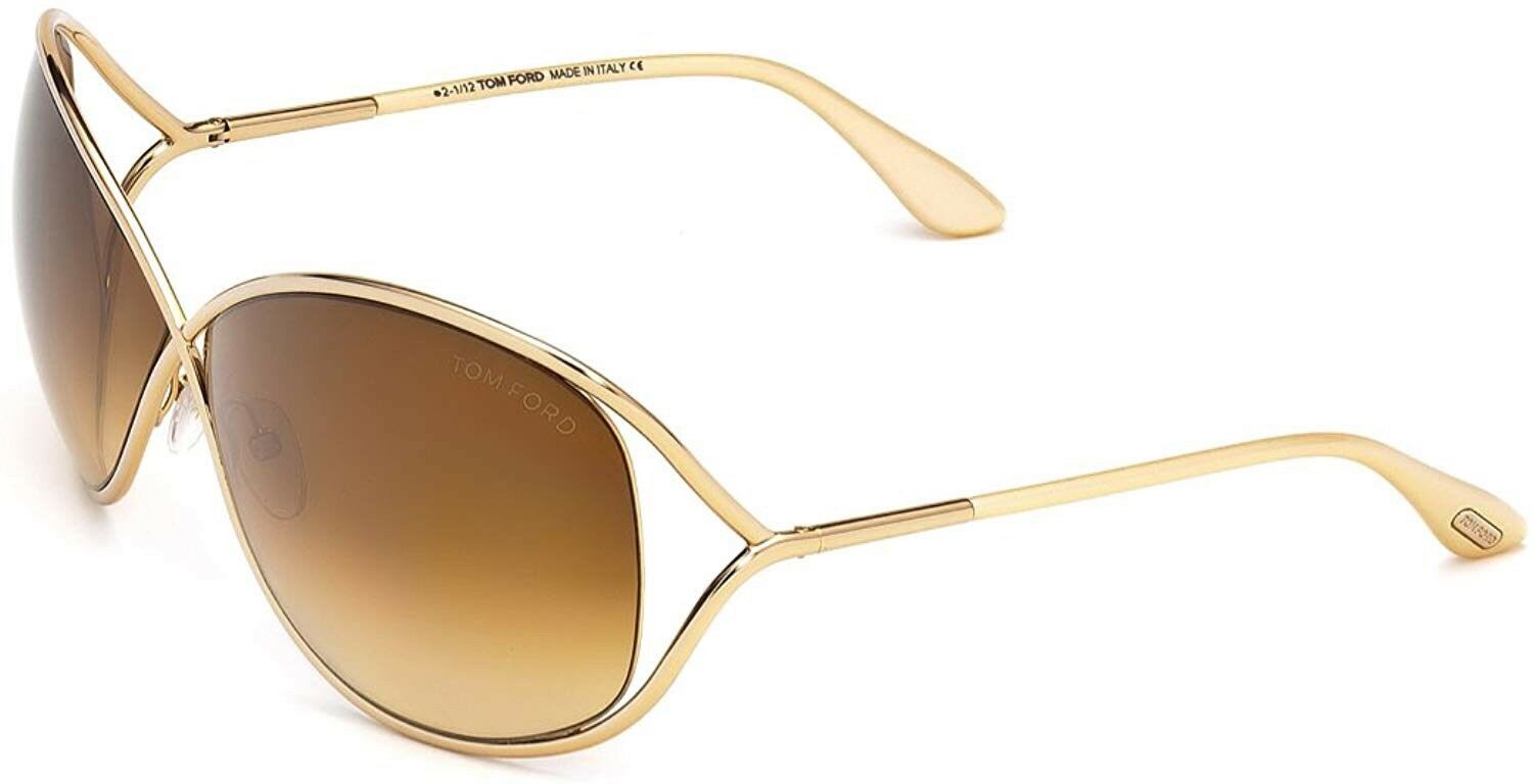 Tom Ford Miranda Sunglasses TF 130 28F Rose Gold / Brown Gradient Lens FT0130