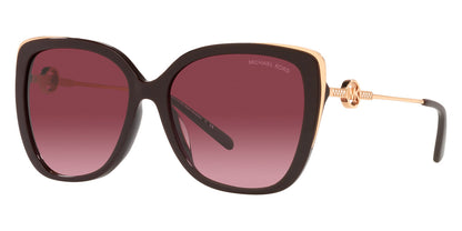 Michael Kors Sunglasses MK2161BU 33448H 56mm Burgundy / Rose Gradiant Lens