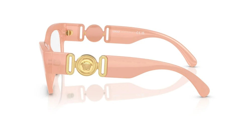 Versace VE3367U 5392 Eyeglasses 52mm Pink Opal / Clear Demo Lens