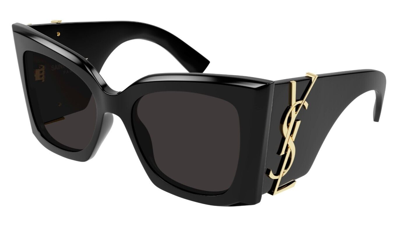 Saint Laurent Blaze Sunglasses SL M119 001 54mm Black / Dark Grey Lens
