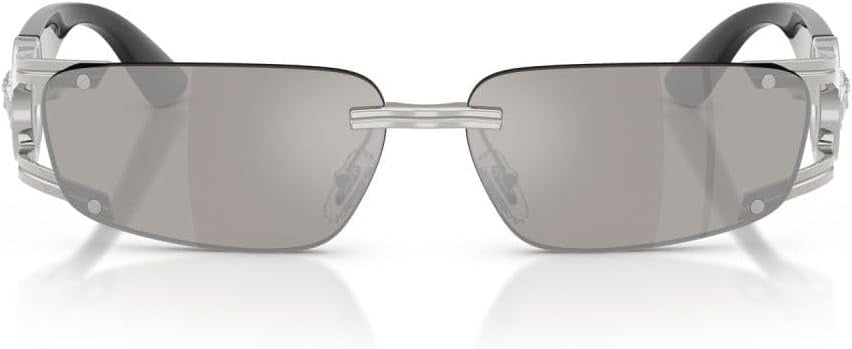 Versace VE2291 10016G Sunglasses 59mm Black / Light Grey Silver Mirror Lens