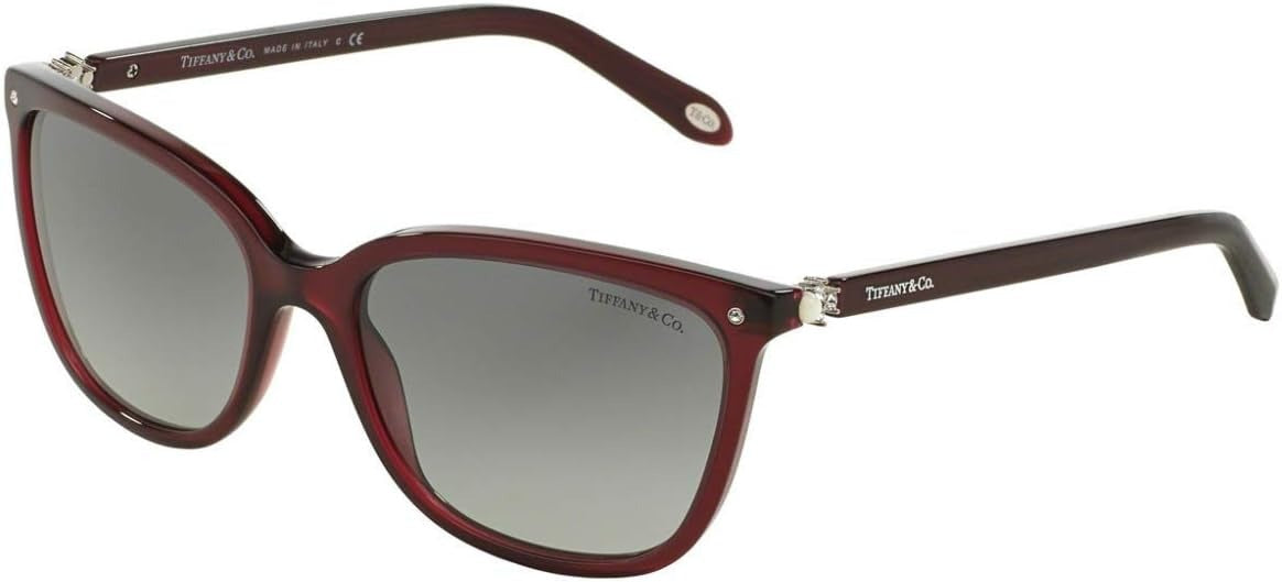 Tiffany & Co Sunglasses TF4105HB 80033C 55mm Dark Red / Grey Gradient Lens