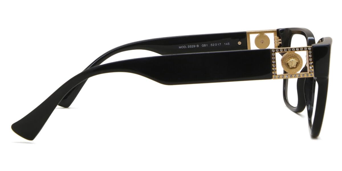 Versace Eyeglasses VE3329B GB1 52mm Black / Demo Lens