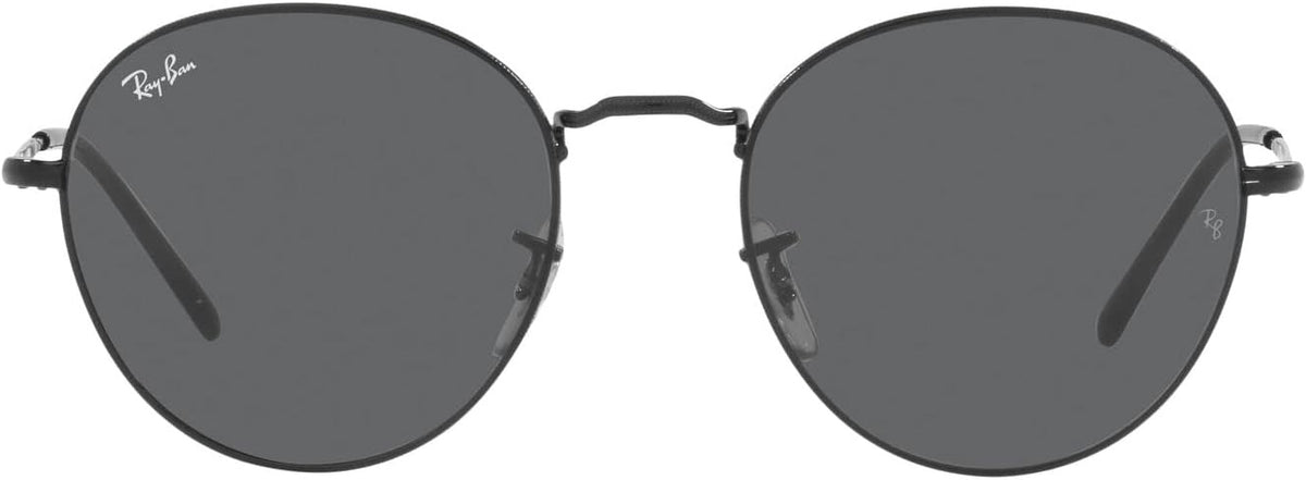 Ray-Ban RB3582 002/B1 DAVID Sunglasses 53mm Black / Dark Grey Solid Lens