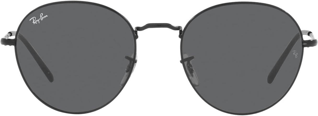 Ray-Ban RB3582 002/B1 DAVID Sunglasses 53mm Black / Dark Grey Solid Lens