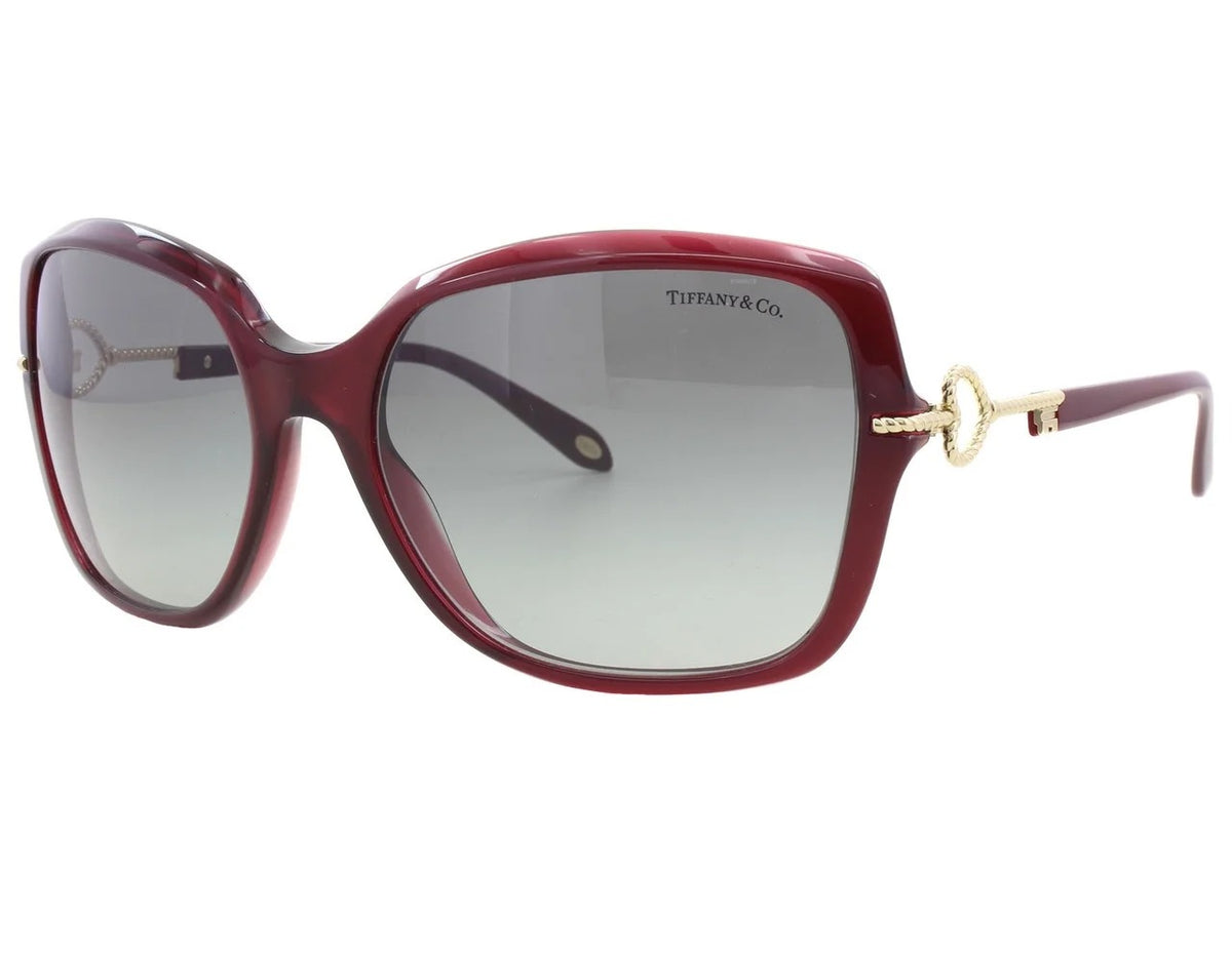 Tiffany &amp; Co Sunglasses TF4101 80033C 58mm Burgundy / Grey Gradient Lens