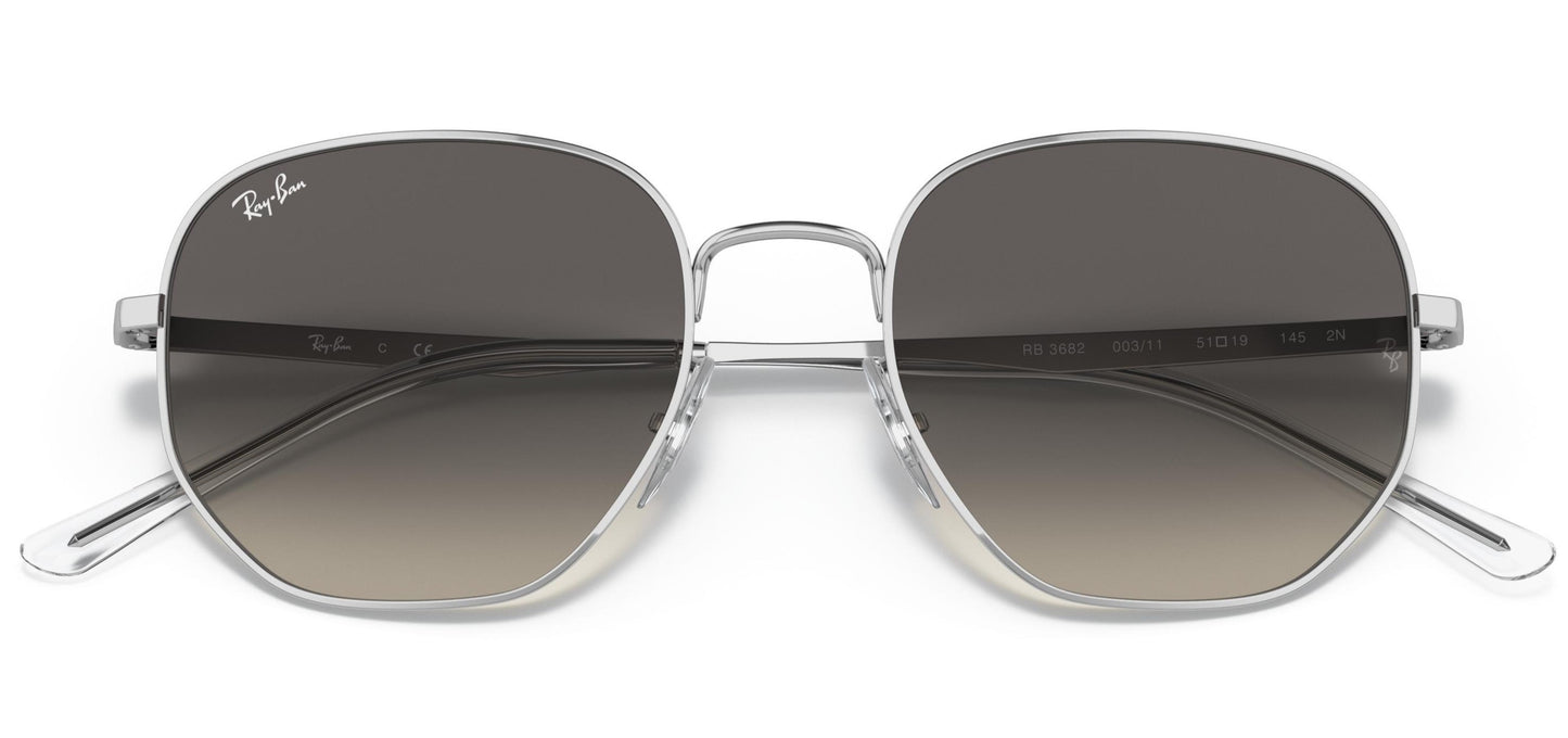 Ray-Ban RB3682 311 Sunglasses 51mm Silver / Grey Gradient Lens