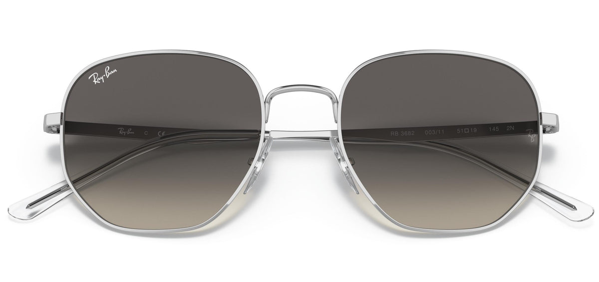 Ray-Ban RB3682 311 Sunglasses 51mm Silver / Grey Gradient Lens