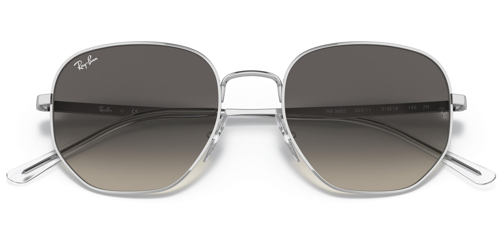 Ray-Ban RB3682 311 Sunglasses 51mm Silver / Grey Gradient Lens