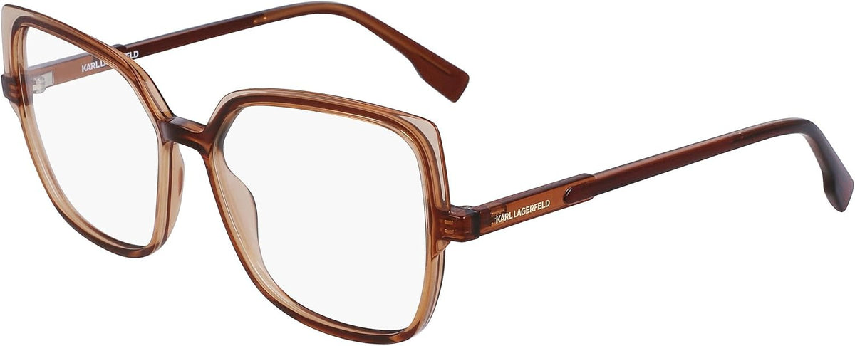 Karl Lagerfeld Eyeglasses KL6096 246 55mm Brown Light Brown / Demo Lens
