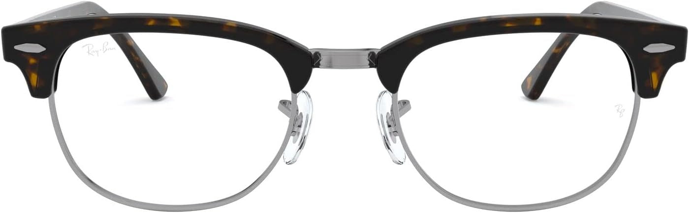 Ray-Ban RX5154 2012 Clubmaster Eyeglasses 51mm Dark Havana / Clear Demo Lens