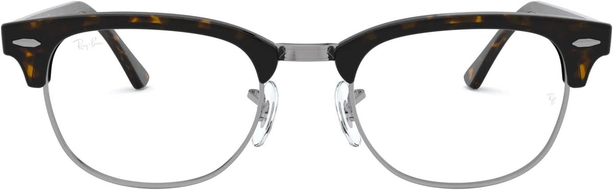 Ray-Ban RX5154 2012 Clubmaster Eyeglasses 49mm Dark Havana / Clear Demo Lens